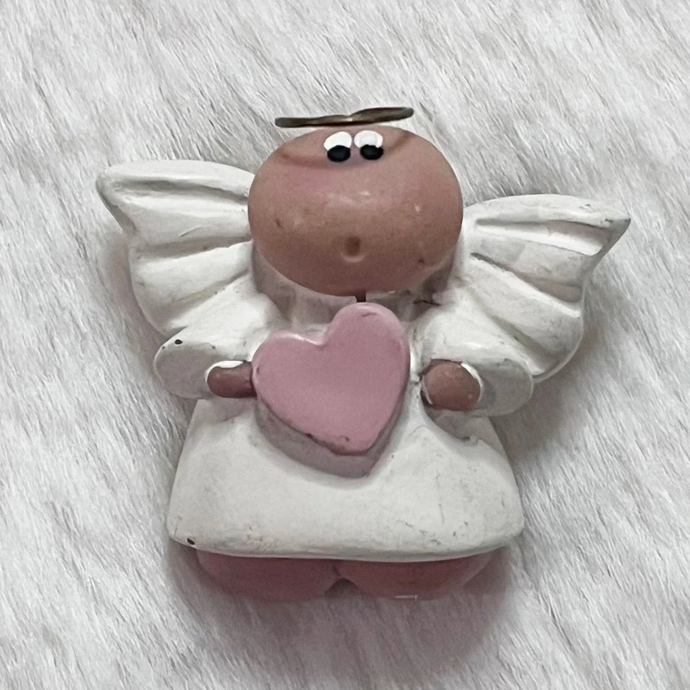 🔮 5/$25 Vintage Kirk's Kritters Angel Cheeks Pin‎